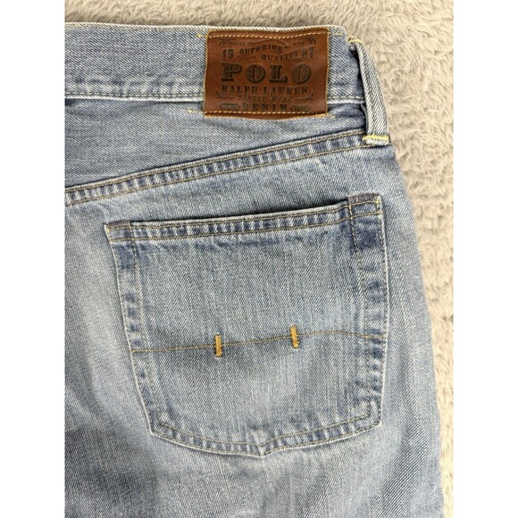 Polo Ralph Lauren Jeans Mens 32x30 Classic 867 Straight Blue Wash Denim(stains) - Picture 3 of 12